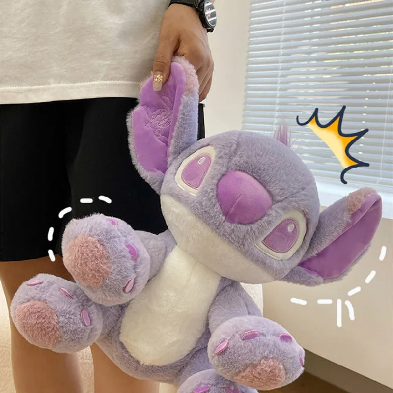 Muñeco de peluche de Disney con dibujos animados de Stitch morado