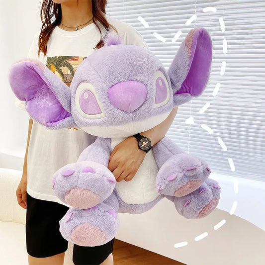 Muñeco de peluche de Disney con dibujos animados de Stitch morado