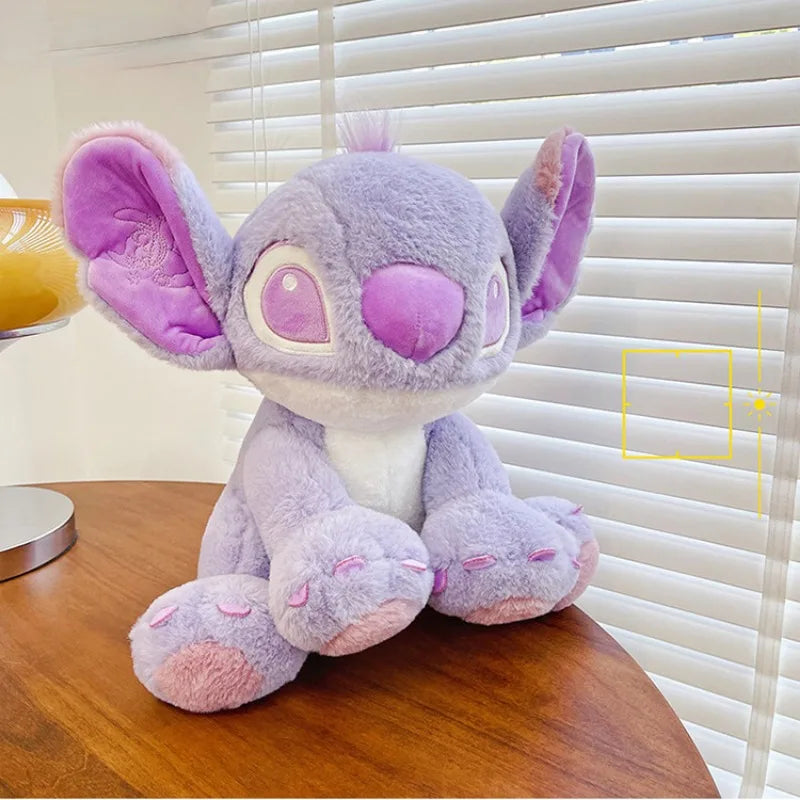 Muñeco de peluche de Disney con dibujos animados de Stitch morado