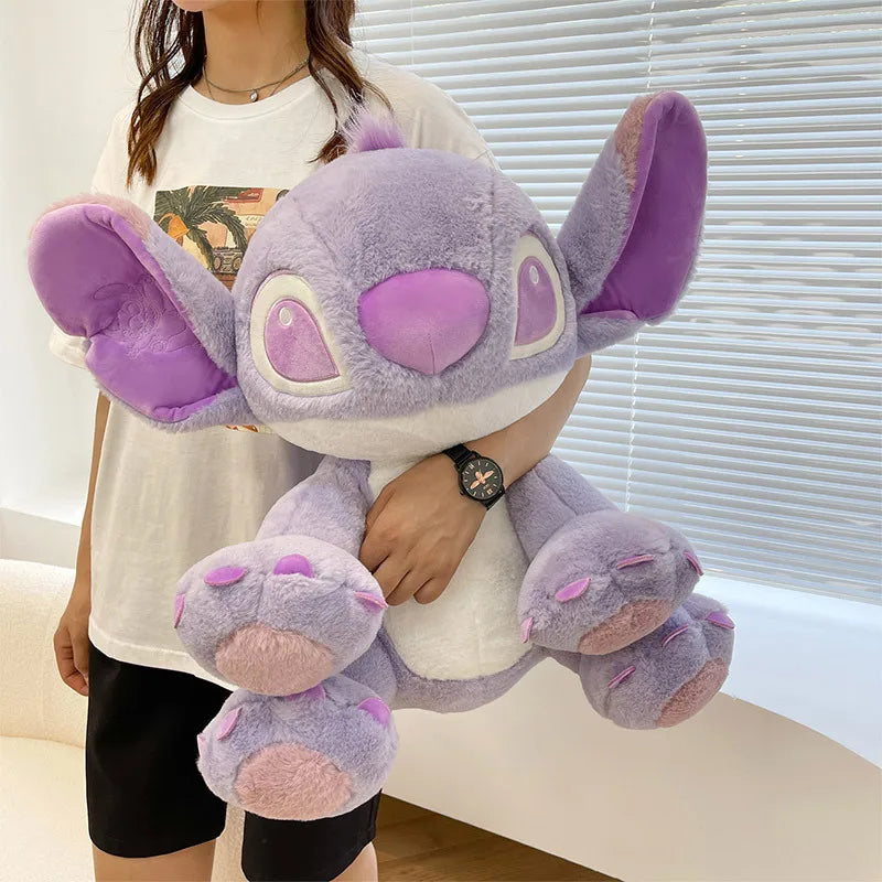 Muñeco de peluche de Disney con dibujos animados de Stitch morado