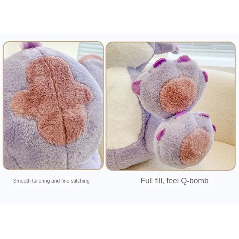 Muñeco de peluche de Disney con dibujos animados de Stitch morado